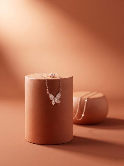 Layered Butterfly Necklace