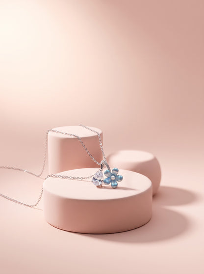 Crystal Bloom Pendant Chain