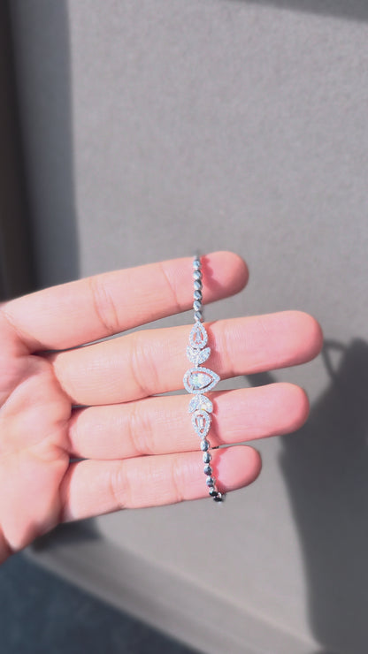 The Petal Crown Bracelet | 925 Sterling Silver | The White Kala