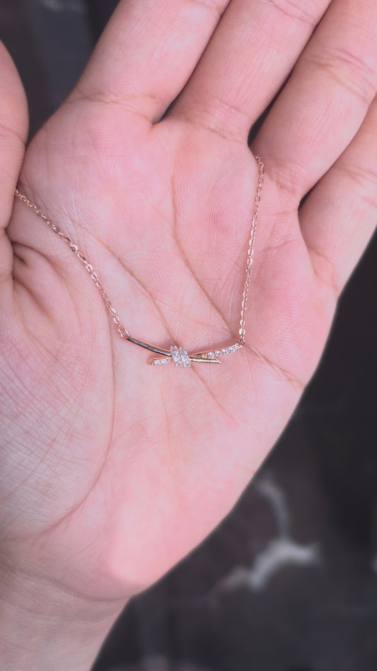 Arrow Crystal Pendant Chain