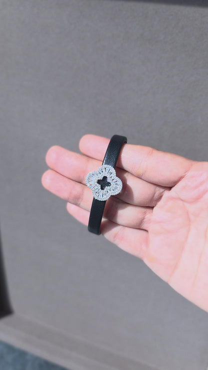 The Clover Shield Men's Bracelet | 925 Sterling Silver