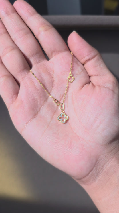Clover Lariat Pendant Chain