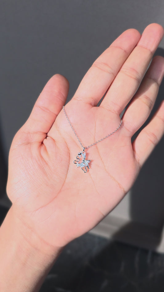 Unicorn Crystal Pendant Chain
