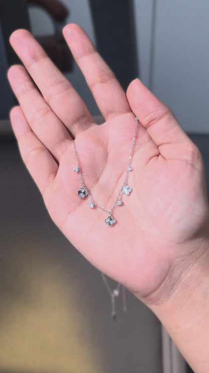 Clover Charm Station Pendant Chain