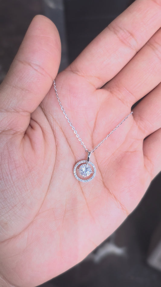 Orbit Halo Pendant Chain