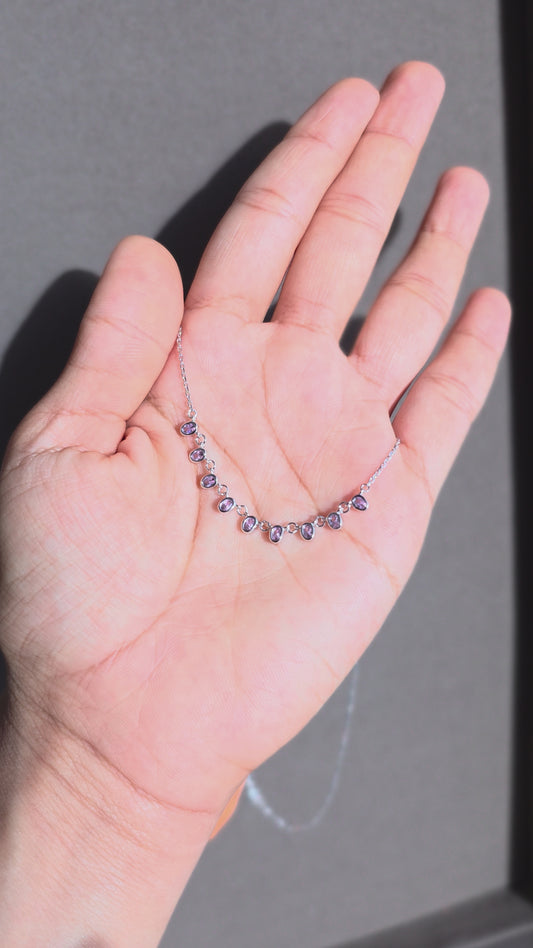 Viola Station Necklace