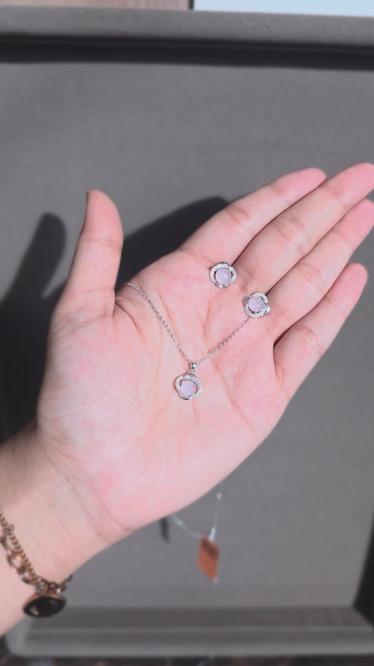 Rosé Orbit Pendant Set