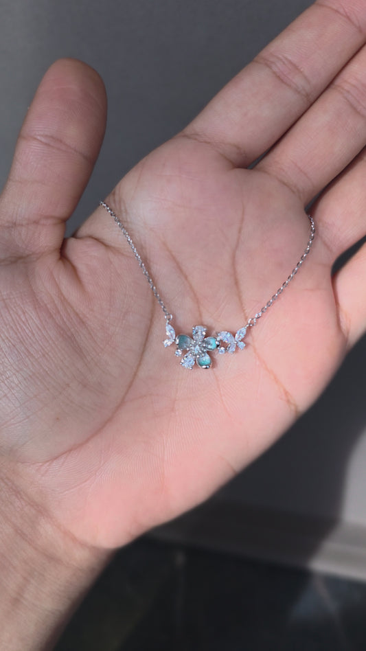 Teal Bloom Necklace