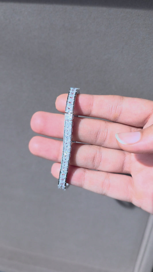 Square Tennis Bracelet | 925 Sterling Silver