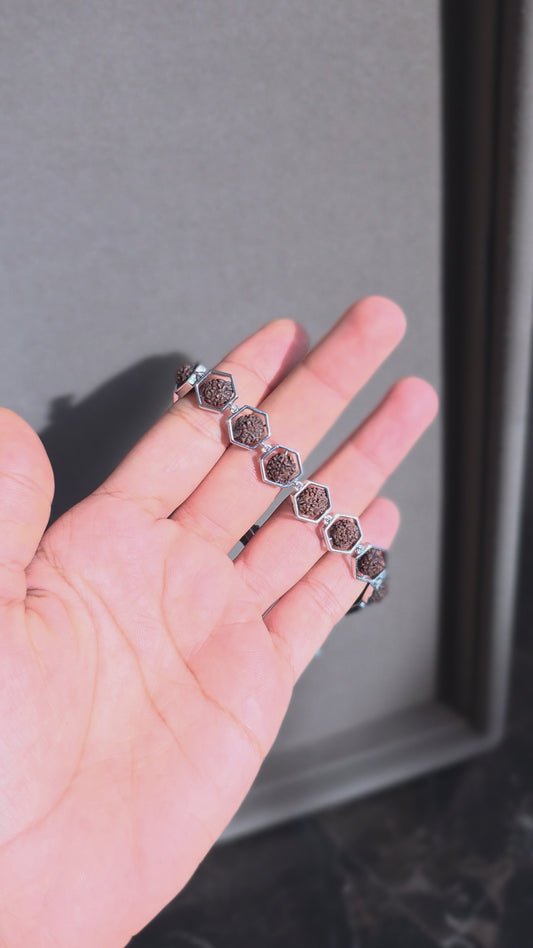 Rudraksha Link Bracelet