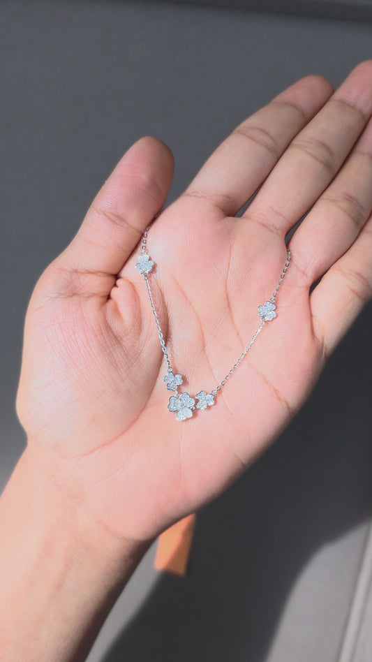 Clover Station Necklace